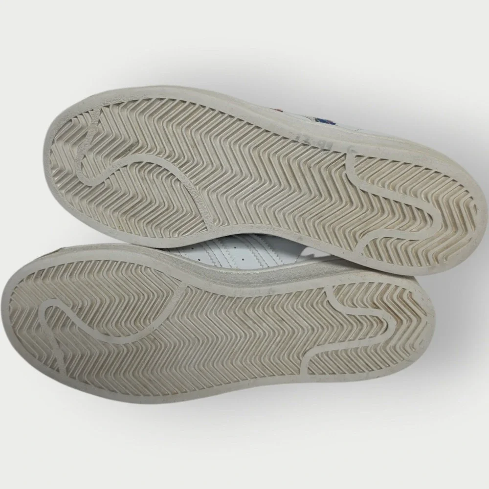 Adidas Superstar White Clear Shell Toe Shoes Sneakers‎ Mens Size 4.5 GX2717